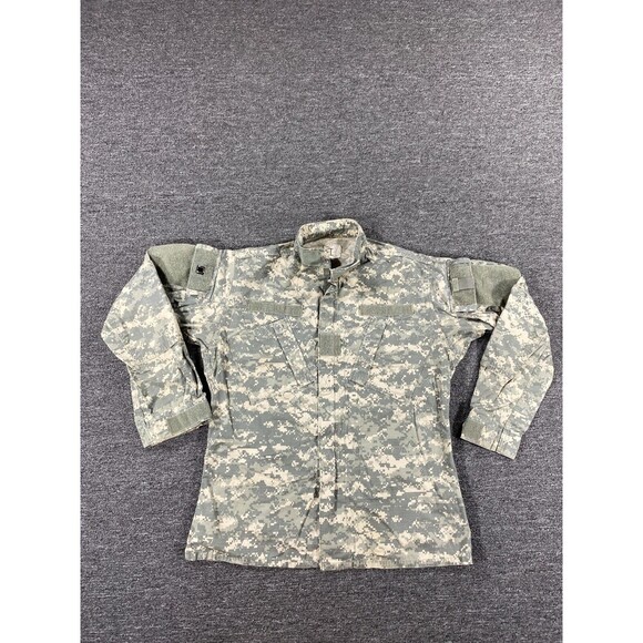 Army Jacket Mens Medium Long Brown Gray Camo Camoflauge Hot Weather Parka Coat M - Picture 1 of 13